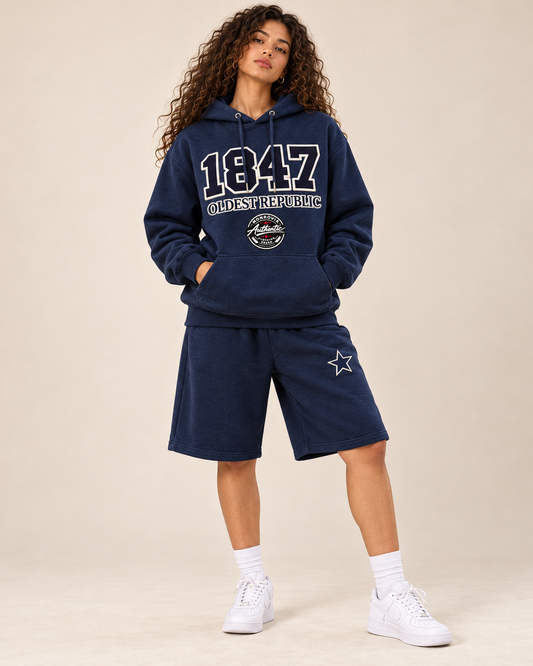 1847 Varsity Knee Shorts Star